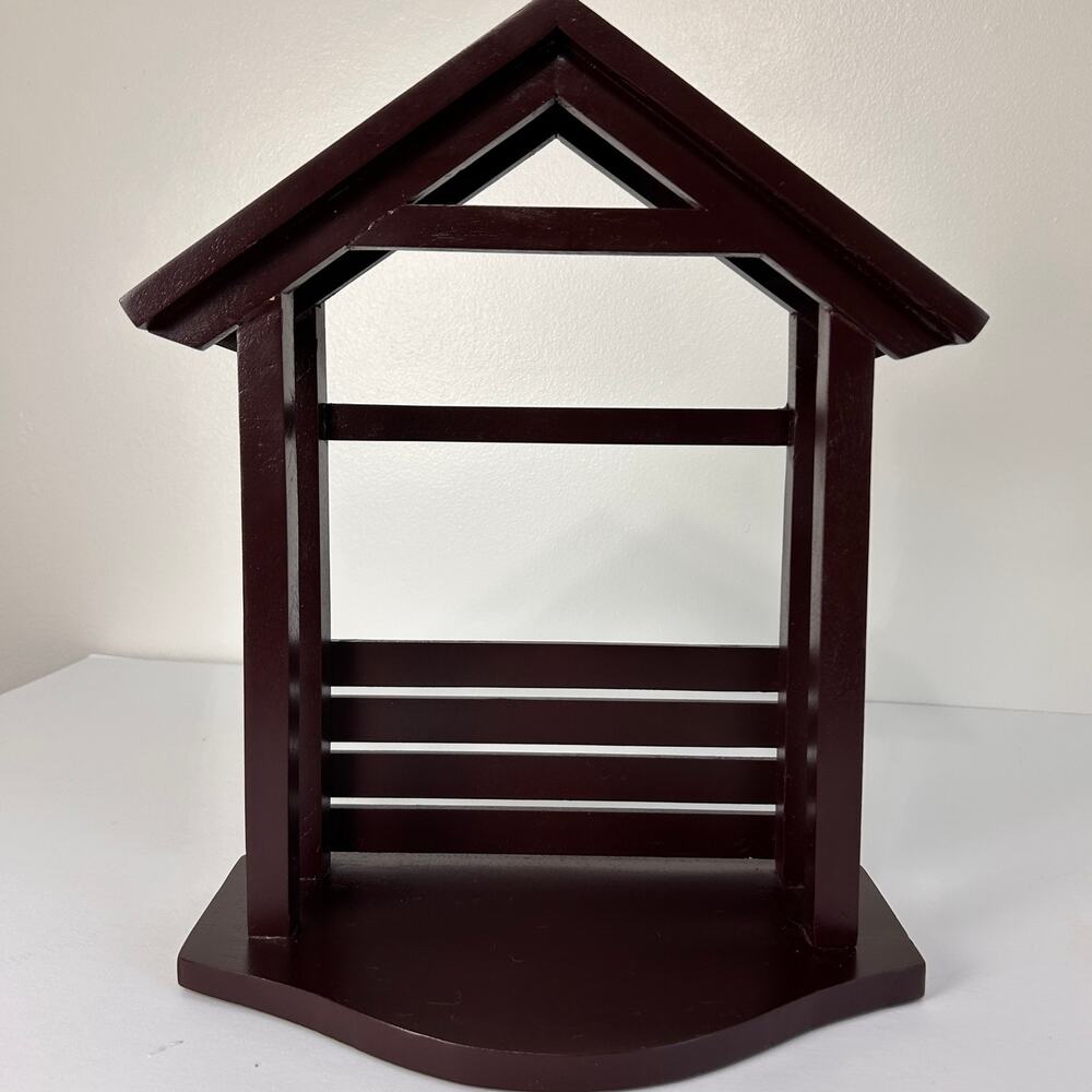 Lenox First Blessing Wooden Nativity Creche Stable Manger